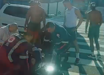 Atropelamento na Constantino Nery deixa mulher ferida e trava trânsito em Manaus