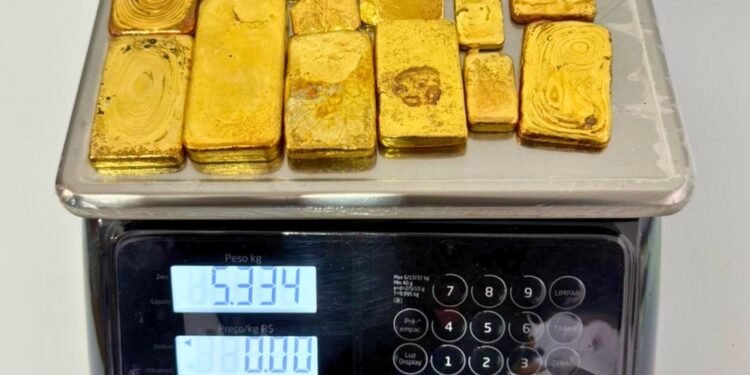 Mais de 5 kg de ouro ilegal são apreendidos em área de fronteira no AM