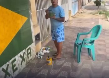 “Rumo ao Xexa”: erro em pintura para a Copa viraliza e arranca gargalhadas em Minas Gerais