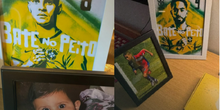 CBF personaliza quarto dos jogadores da Seleção com imagens de quando eram crianças