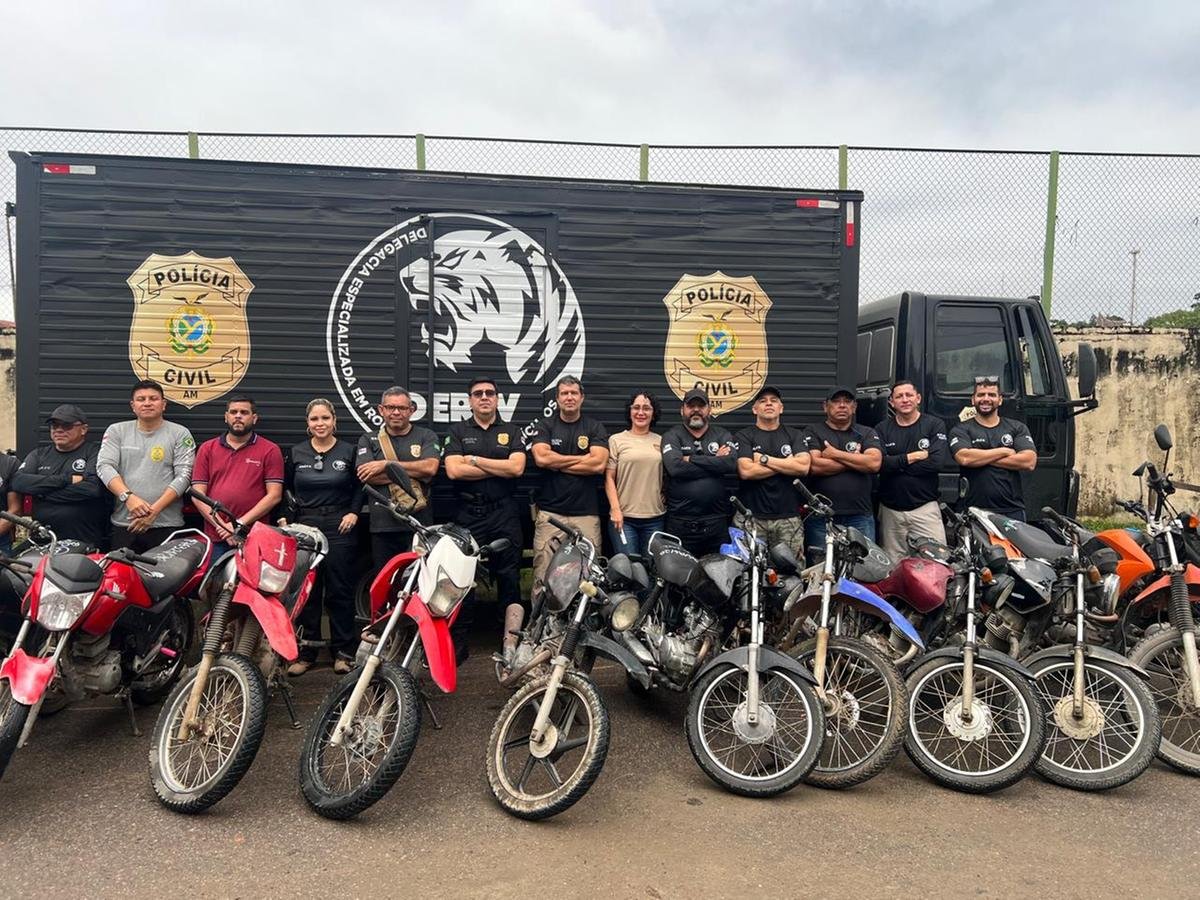 Em Rio Preto da Eva, PC-AM deflagra Operação Protetor Sem Fronteiras e apreende 12 motocicletas