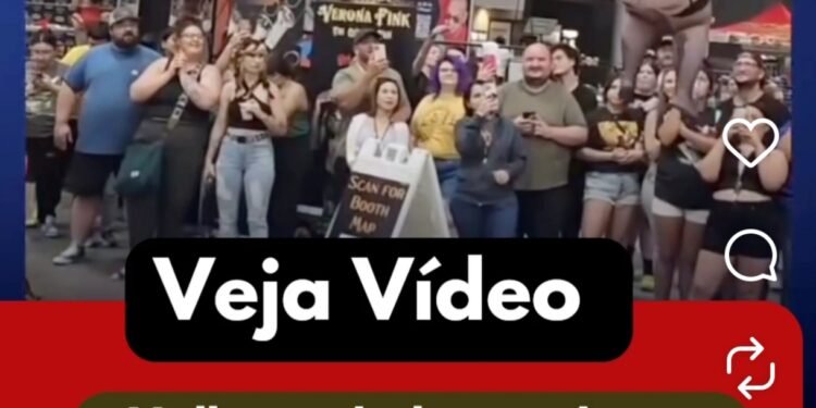 Vídeo de mulher se balançando por ganchos presos à pele viraliza e impressiona internautas