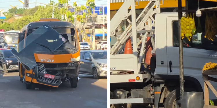 ‘amarelinho’ bate em plataforma do Detran na Zona Norte