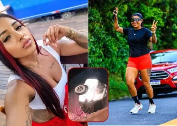 Influenciadora morre após carro cair em vala durante discussão por ciúmes