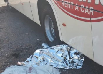 Acidente de trânsito entre ônibus e motocicleta mata casal na BR-174