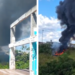 Incêndio atinge área de vegetação e gera fumaça intensa na zona norte