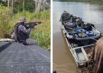 Lancha usada por ‘piratas’ para ataque a embarcação em Jutaí é encontrada;