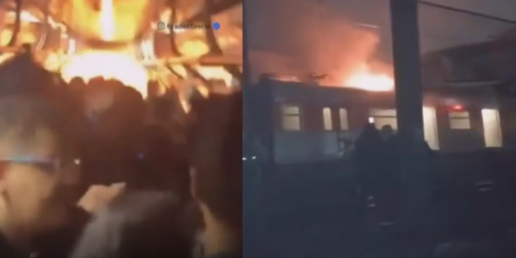 Pânico nos trilhos: trem lotado pega fogo e passageiros deixam vagões às pressas em São Paulo