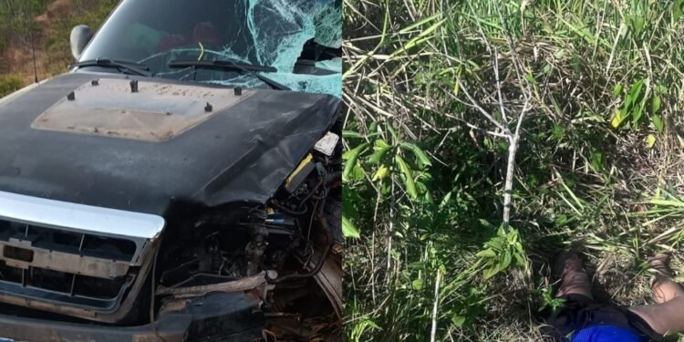 Colisão fatal entre carro e moto deixa dois mortos na BR-174