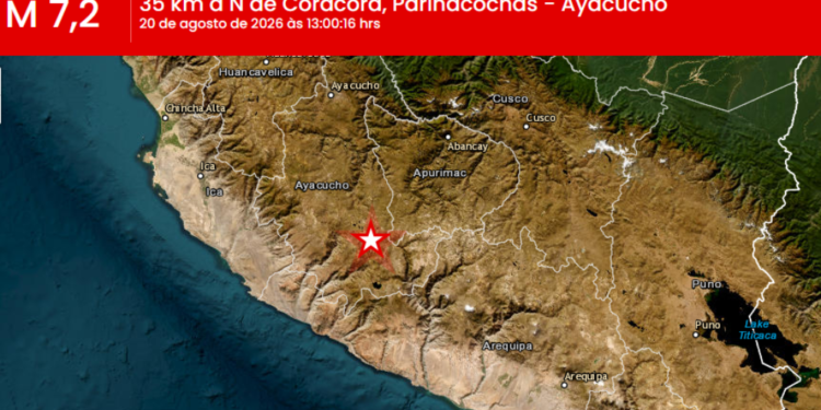 Terremoto de magnitude 6,7 é registrado no Peru