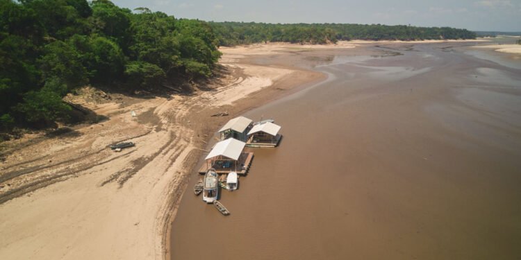 Rio Negro encerra agosto em 24,19 metros e vazante pode ser a terceira mais severa