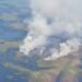 Queimada de grandes proporções chama atenção em área de floresta no caminho para Itacoatiara