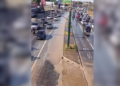 Rompimento de adutora espalha água pela Torquato Tapajós e exige atenção de motoristas em Manaus