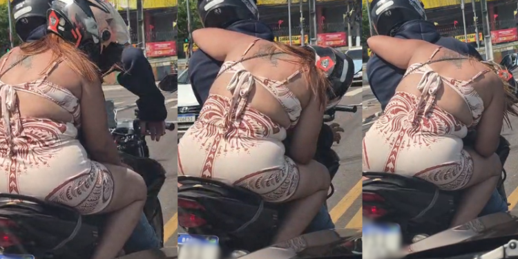 Com sinais de embriaguez, passageira dorme em garupa de moto