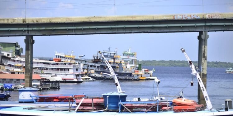 Rio Negro recua mais de 1 metro em oito dias e vazante acelera