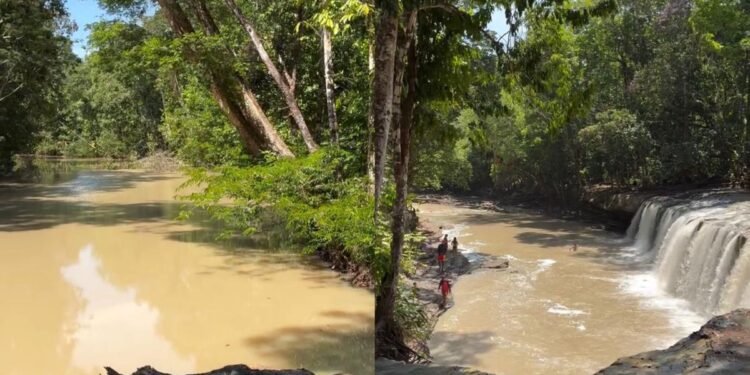 Praia artificial é apontada como causa de água barrenta no Rio Urubu