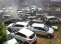 Incêndio destrói carros em depósito no Novo Aleixo, em Manaus