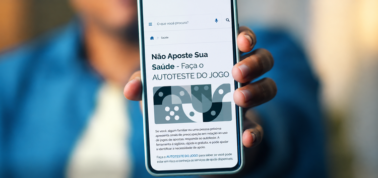 Campanha do Ministério da Saúde orienta sobre riscos das apostas online e atendimento disponível no SUS