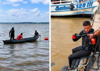 Bombeiros retomam buscas por homem desaparecido no Rio Amazonas, em Parintins