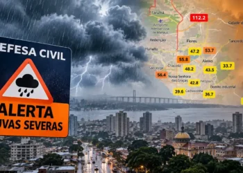 Defesa Civil alerta para chuvas severas em Manaus; mapa aponta poluição do ar em diferentes zonas
