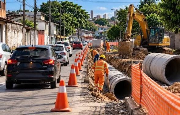 Obras de drenagem provocam mudanças no trânsito de Manaus; veja as vias afetadas