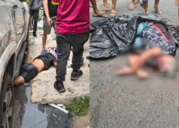 Idoso é atropelado por moto ao atravessar avenida Cosme Ferreira em Manaus