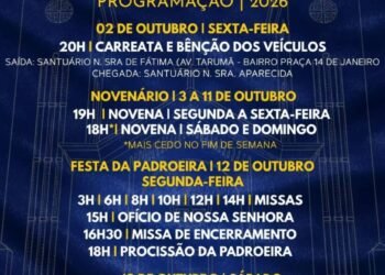 Festa de Aparecida, padroeira do Brasil, inicia nesta sexta-feira em Manaus
