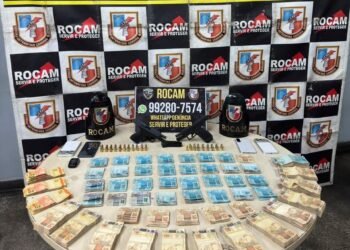 Trio é preso com armas e mais de R$ 100 mil em espécie no bairro Jorge Teixeira