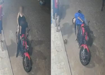 Suspeito de assalto leva pedrada na cabeça e desmaia durante ação